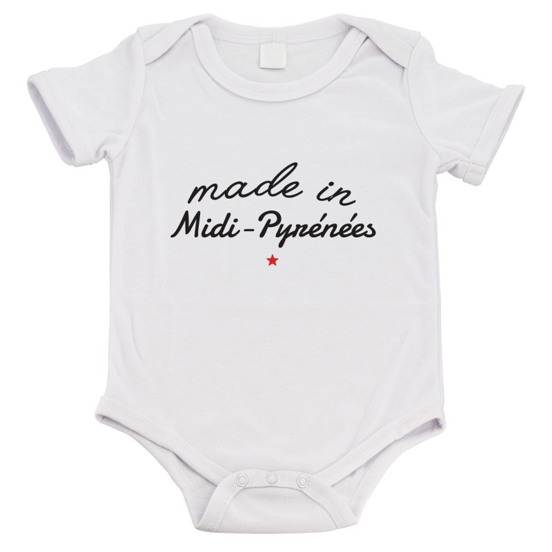 Body bébé - Cadeau Baptême - imprimé humour - Made in Pyrénées