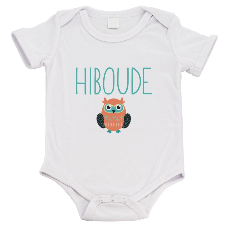 Body bébé - Cadeau Baptême - imprimé humour - Hiboude