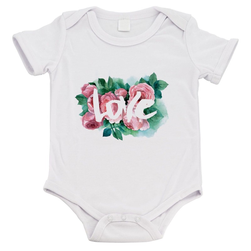 Body bébé - Cadeau Baptême - imprimé humour - Love