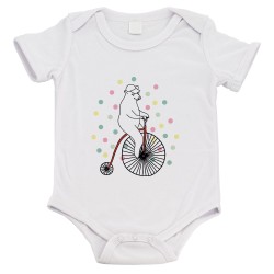 Body bébé - Cadeau Baptême - imprimé humour - Ours cirque