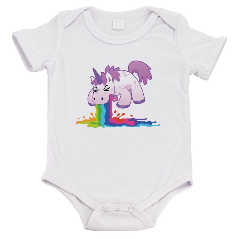 Body bébé - Cadeau Baptême - imprimé humour - Licorne