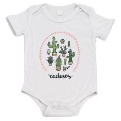Body bébé - Cadeau Baptême - imprimé humour - Cactus