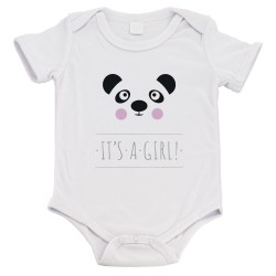 Body bébé - Cadeau Baptême - imprimé humour - Panda its a girl