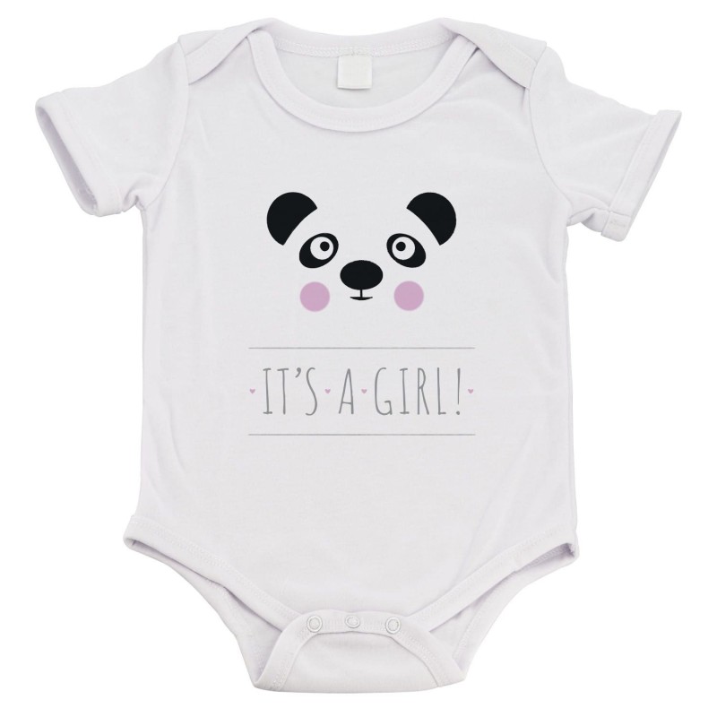 Body bébé - Cadeau Baptême - imprimé humour - Panda its a girl