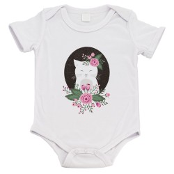 Body bébé - Cadeau Baptême - imprimé humour - chat