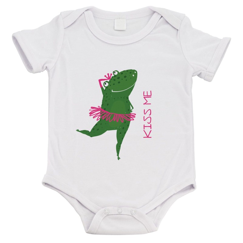 Body bébé - Cadeau Baptême - imprimé humour - Grenouille