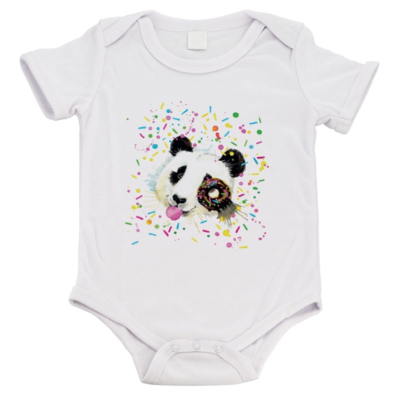 Body bébé - Cadeau Baptême - imprimé humour - PANDA