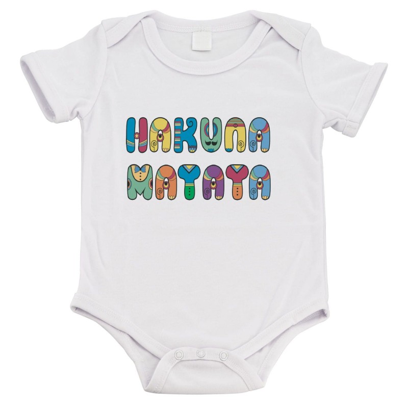 Body bébé - Cadeau Baptême - imprimé humour - Hakunamatata