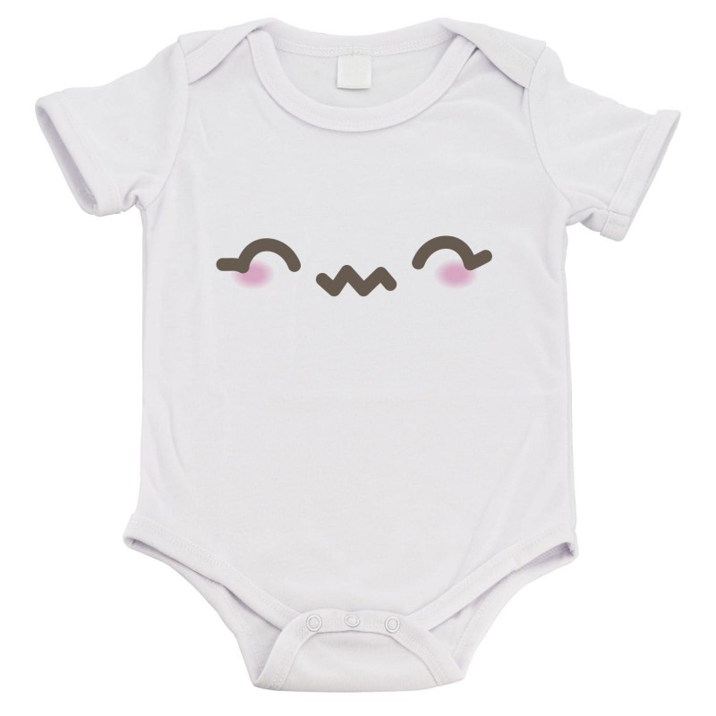 Body bébé - Cadeau Baptême - imprimé humour - Manga kawaii
