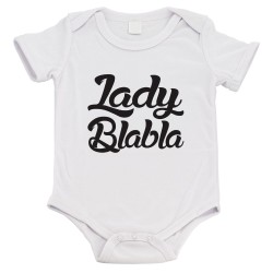 Body bébé - Cadeau Baptême - imprimé humour - Lady blabla