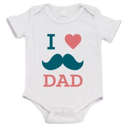 Body bébé - Cadeau Baptême - imprimé humour - I love dad