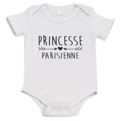 Body bébé - Cadeau Baptême - imprimé humour - Princesse Parisienne