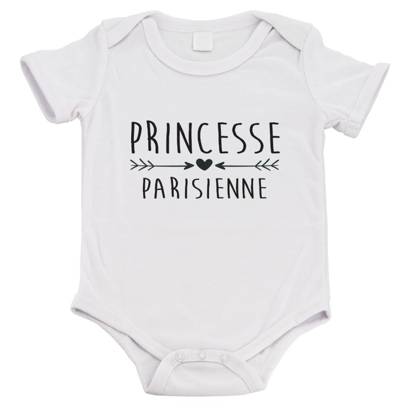 Body bébé - Cadeau Baptême - imprimé humour - Princesse Parisienne