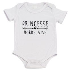 Body bébé - Cadeau Baptême - imprimé humour - Princesse Bordelaise