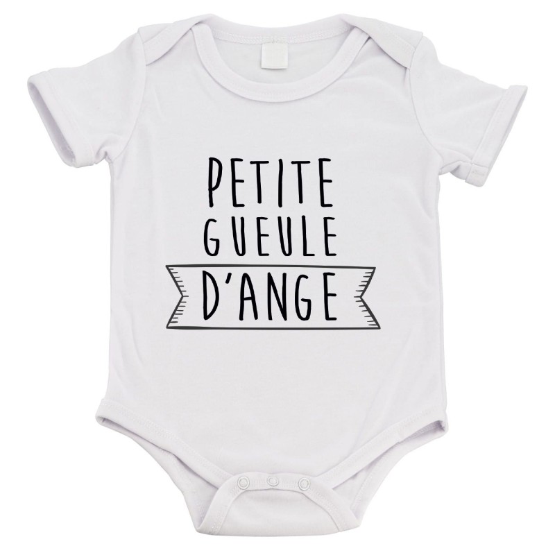Body bébé - Cadeau Baptême - imprimé humour - Petite gueule d'ange