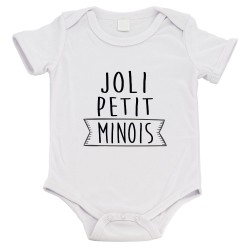 Body bébé - Cadeau Baptême - imprimé humour - Joli petit minois