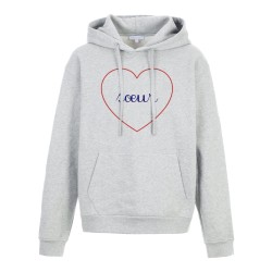 Sweat shirt à Capuche - Hoodie - Imprimé citation - coeur Soeur