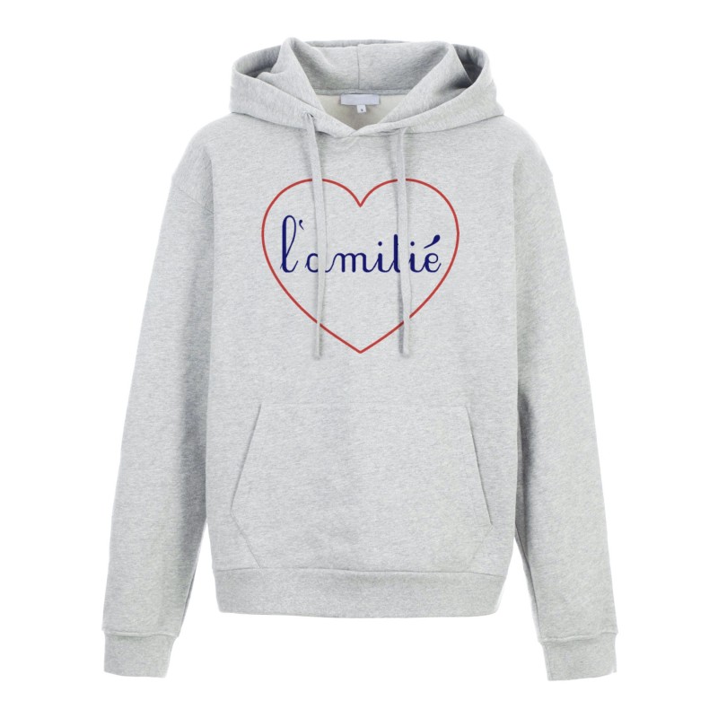 Sweat shirt à Capuche - Hoodie - Imprimé citation - coeur L'amitié