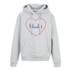 Sweat shirt à Capuche - Hoodie - Imprimé citation - coeur Chocolat