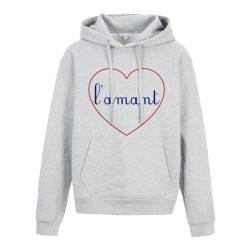 Sweat shirt à Capuche - Hoodie - Imprimé citation - coeur L'amant