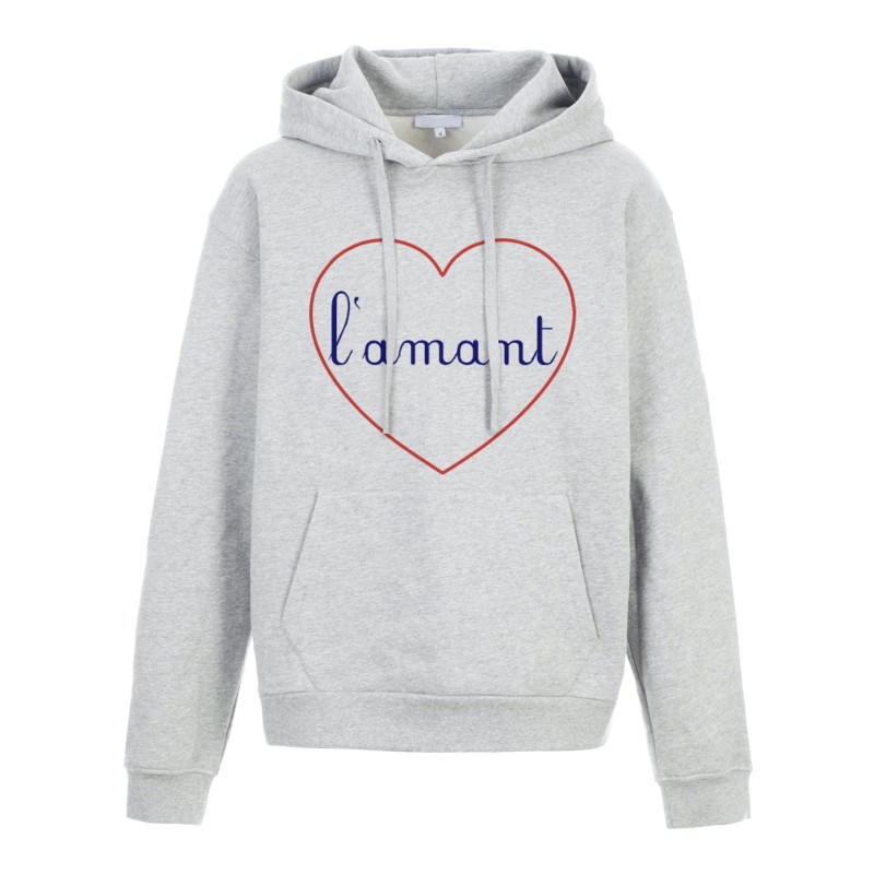 Sweat shirt à Capuche - Hoodie - Imprimé citation - coeur L'amant