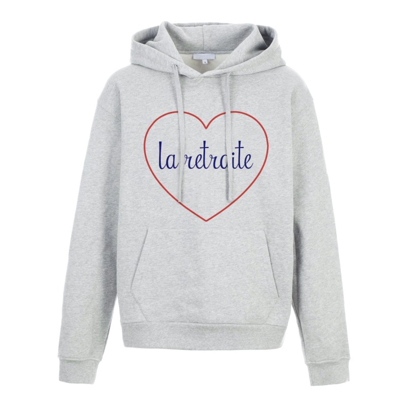 Sweat shirt à Capuche - Hoodie - Imprimé citation - coeur La retraite