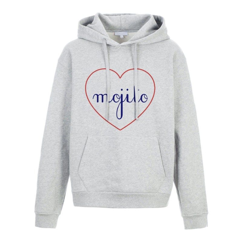 Sweat shirt à Capuche - Hoodie - Imprimé citation - coeur Mojito
