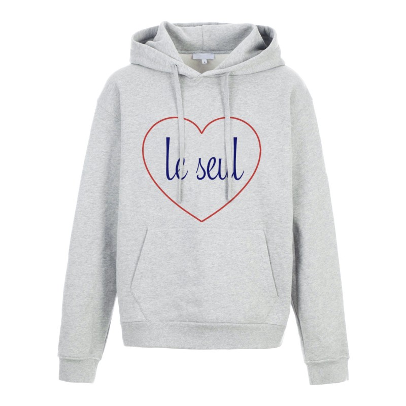 Sweat shirt à Capuche - Hoodie - Imprimé citation - coeur Le seul