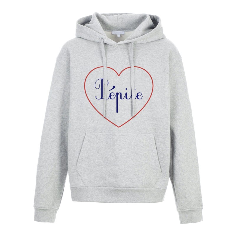 Sweat shirt à Capuche - Hoodie - Imprimé citation - coeur Pépite