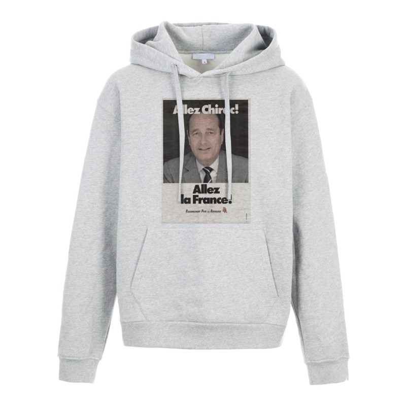 Sweat shirt à Capuche - Hoodie - Imprimé citation - Illustration Jacques chirac