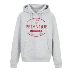 Sweat shirt à Capuche - Hoodie - Imprimé citation - Club de pétanque