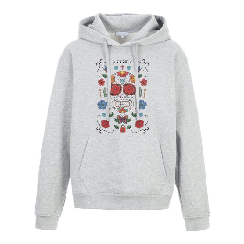 Sweat shirt à Capuche - Hoodie - Imprimé citation - tête de mort mexicain