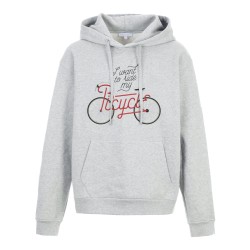 Sweat shirt à Capuche - Hoodie - Imprimé citation - Vélo