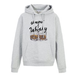 Sweat shirt à Capuche - Hoodie - Imprimé citation - Amour et whyski