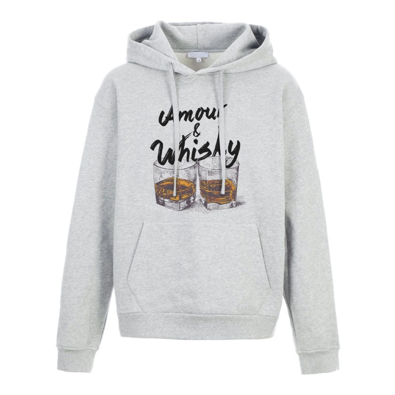 Sweat shirt à Capuche - Hoodie - Imprimé citation - Amour et whyski