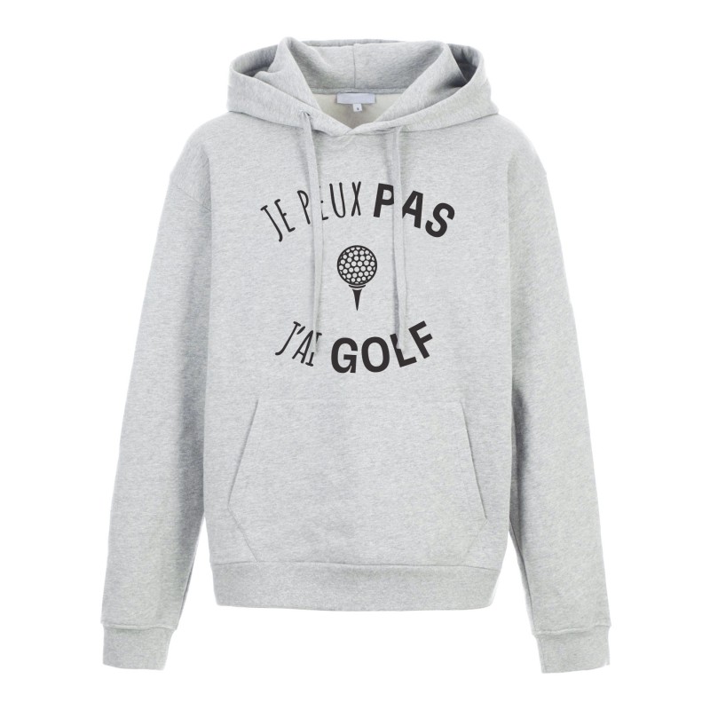 Sweat shirt à Capuche - Hoodie - Imprimé citation - Je peux pas j'ai Golf