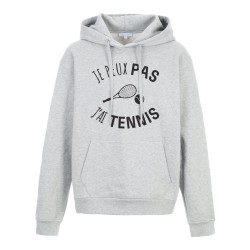Sweat shirt à Capuche - Hoodie - Imprimé citation - Je peux pas j'ai Tennis