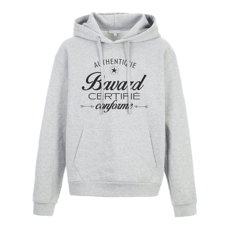 Sweat shirt à Capuche - Hoodie - Imprimé citation - Authentique bavard certifié conforme
