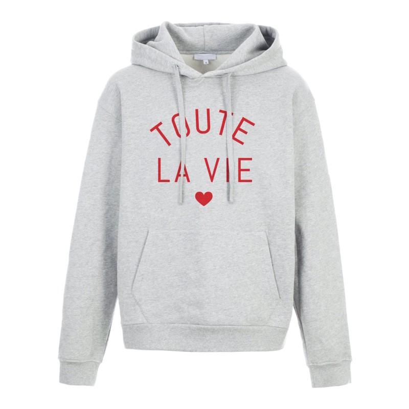 Sweat shirt à Capuche - Hoodie - Imprimé citation - humour Saint valentin Toute la vie