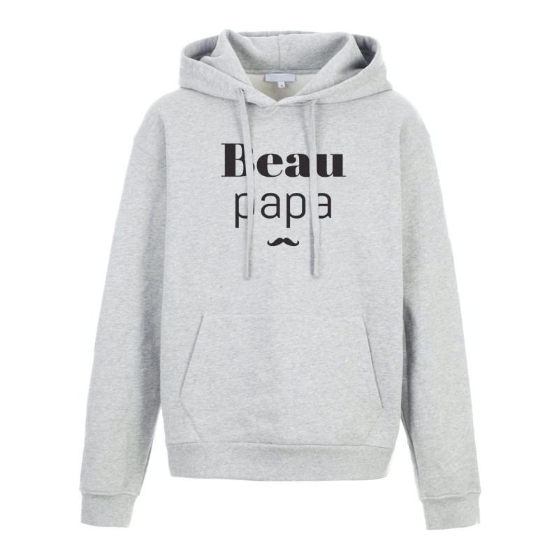 Sweat shirt à Capuche - Hoodie - Imprimé citation - humour Beau papa