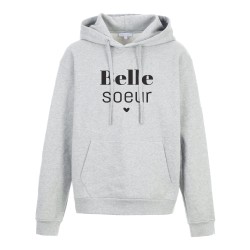 Sweat shirt à Capuche - Hoodie - Imprimé citation - humour Belle soeur