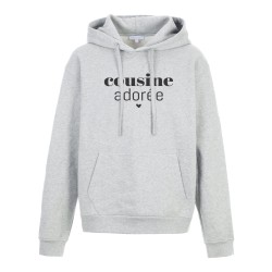Sweat shirt à Capuche - Hoodie - Imprimé citation - humour Cousine adorée