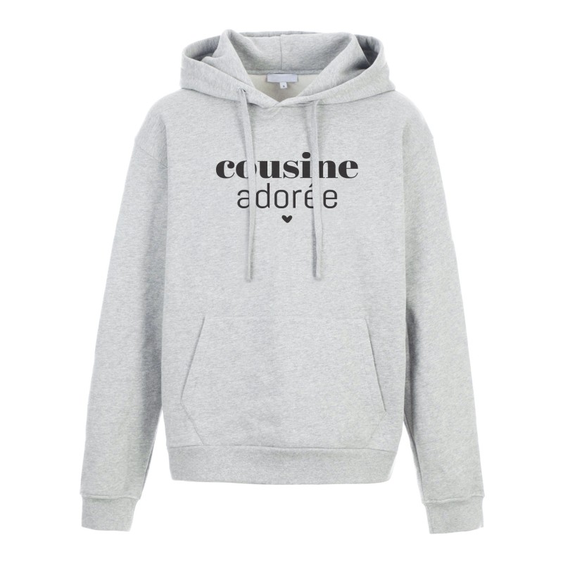 Sweat shirt à Capuche - Hoodie - Imprimé citation - humour Cousine adorée