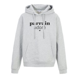 Sweat shirt à Capuche - Hoodie - Imprimé citation - humour Parrain adoré