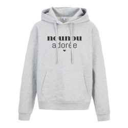 Sweat shirt à Capuche - Hoodie - Imprimé citation - humour Maman adorée