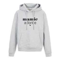 Sweat shirt à Capuche - Hoodie - Imprimé citation - humour Mamie adorée