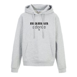 Sweat shirt à Capuche - Hoodie - Imprimé citation - humour Maman adorée