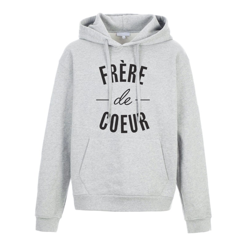 Sweat shirt à Capuche - Hoodie - Imprimé citation - humour Frère de coeur