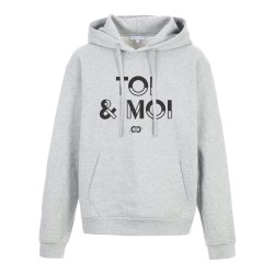 Sweat shirt à Capuche - Hoodie - Imprimé citation - humour mariage Toi et moi