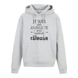 Sweat shirt à Capuche - Hoodie - Imprimé citation - humour Avocate avec option râleuse